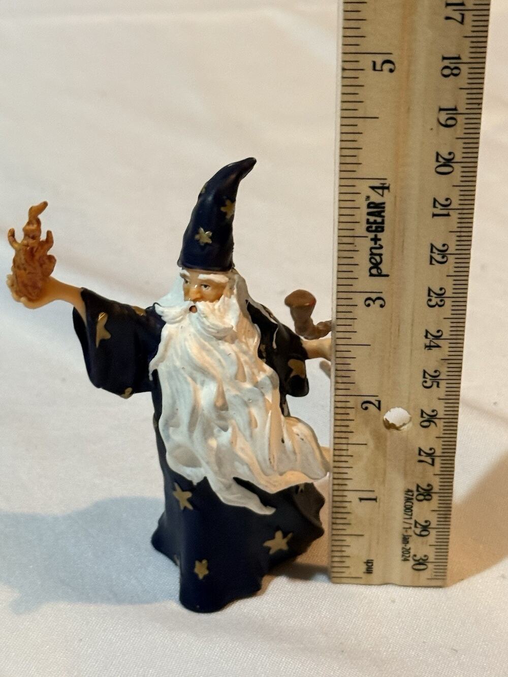 Papo Wizard Merlin Sorcerer Fantasy Figure Hand Painted Retired Medieval Mage